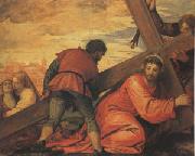 Veronese and Studio rJesus Falls under the Weight of the Cross (mk05) oil painting reproduction